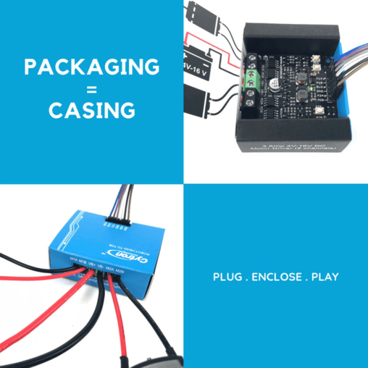 Cytron 3 Amp 4V-16V DC Motor Driver (2 Channels)