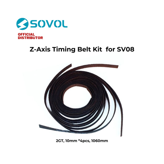 Sovol Z-Axis Timing Belt Kit for SV08 3D Printer - 2GT, 10mm 4pcs, 1060mm