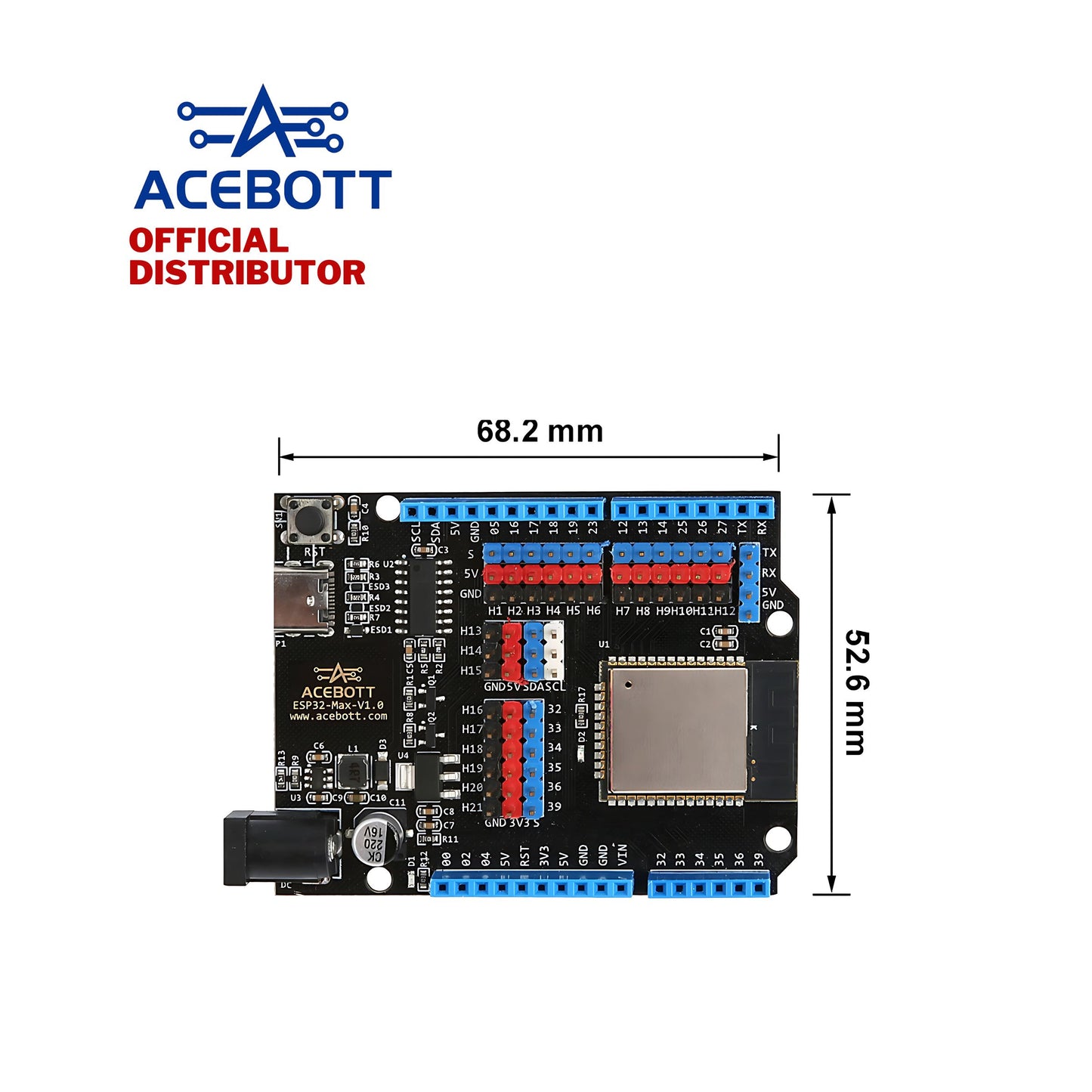 ACEBOTT ESP32 Max V1.0 Controller Board