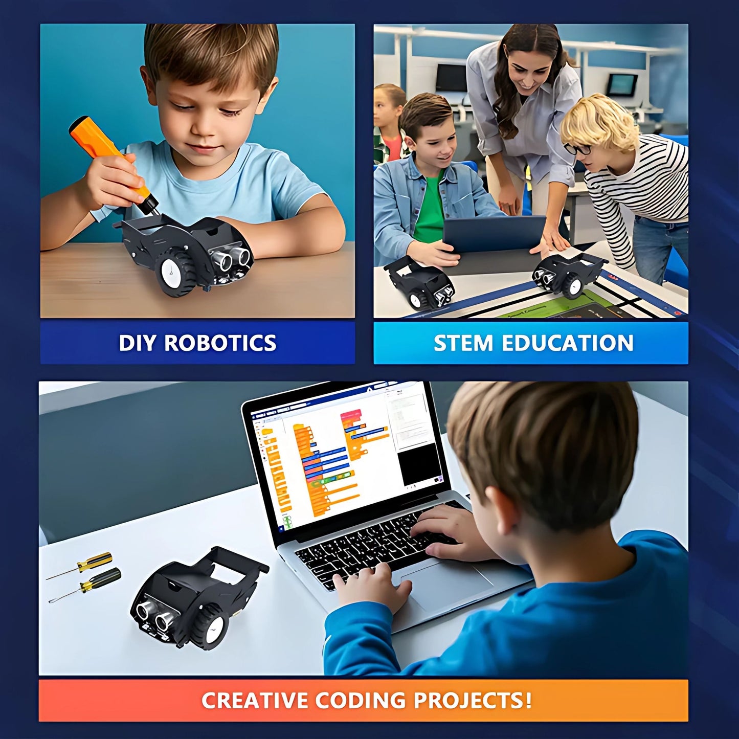 ACEBOTT Intelligent Transportation Education Kit - Level 2 (SharkBot Smart Car)