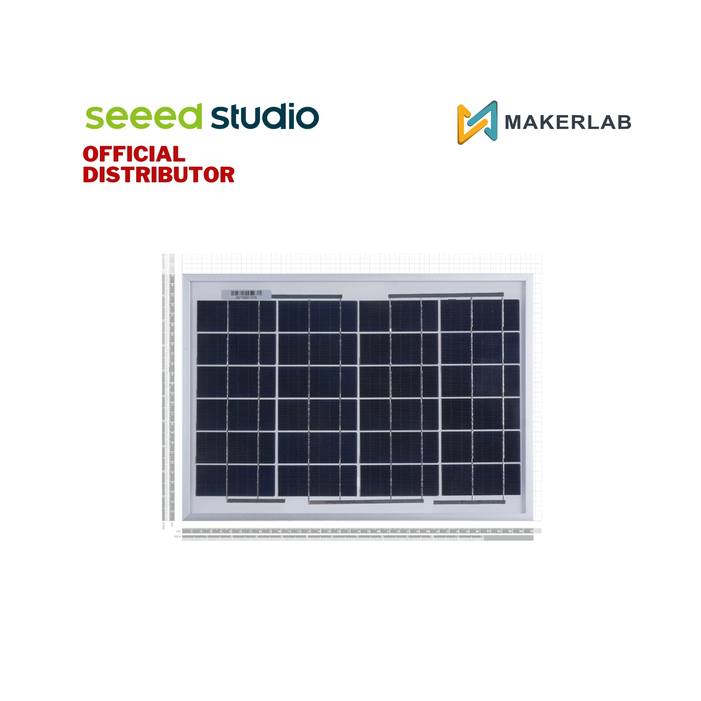 Seeed Studio High-efficiency Waterproof PV-12W Solar Panel, w/ Brackets for Easy Installation