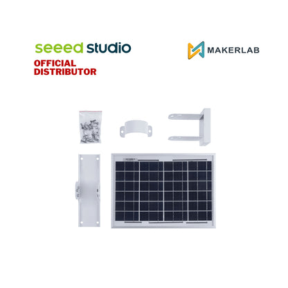 Seeed Studio High-efficiency Waterproof PV-12W Solar Panel, w/ Brackets for Easy Installation