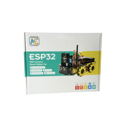 Makerlab ESP32 CAM Mecanum Smart Robot Car Kit