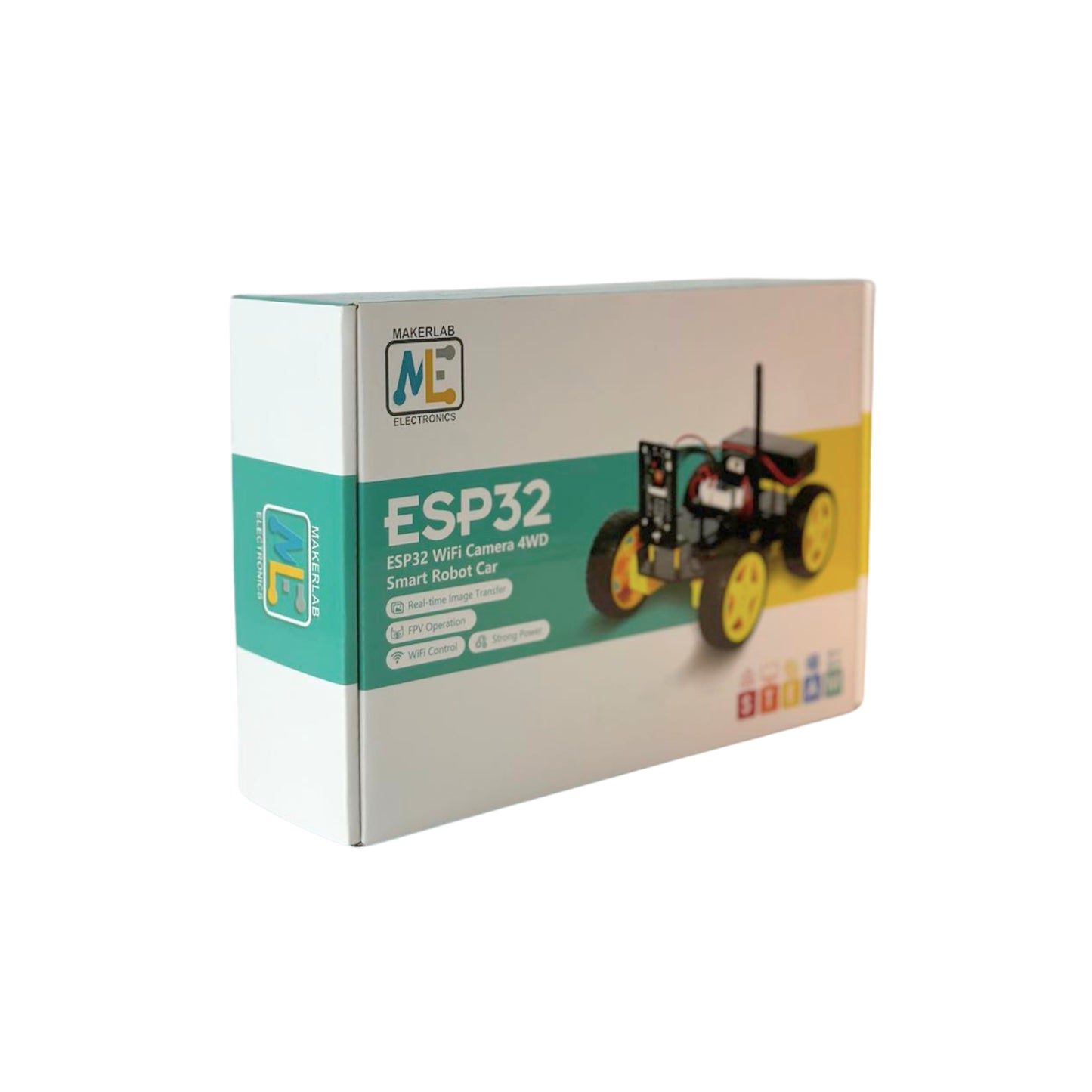 Makerlab ESP32 CAM 4WD Smart Robot Car Kit