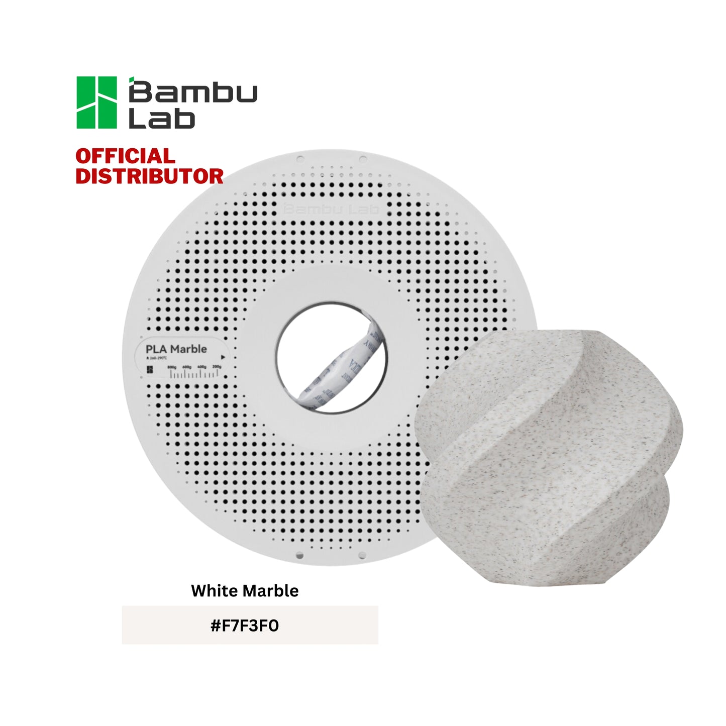 Bambu Lab PLA Marble Filament