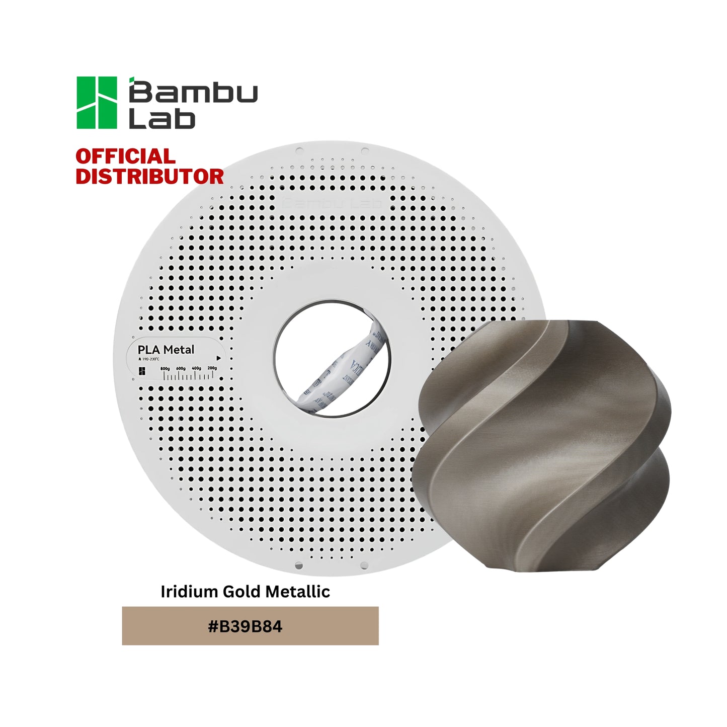 Bambu Lab PLA Metal Filament