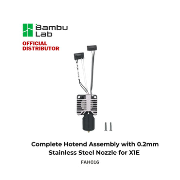 Bambu Lab X1E Complete Hotend Assembly with Nozzle