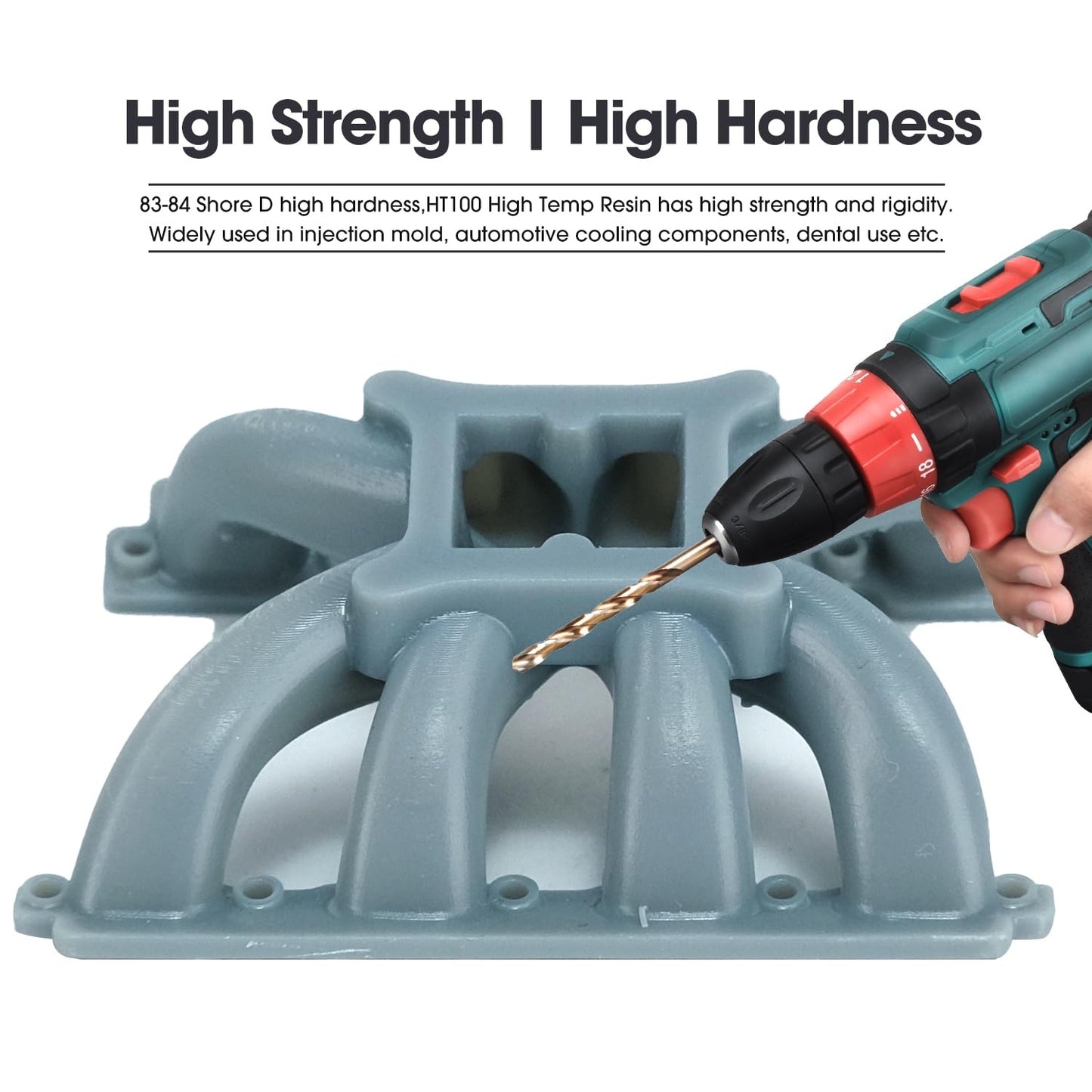 Esun HT100 High Temperature Magpie Grey 3D Printer Resin