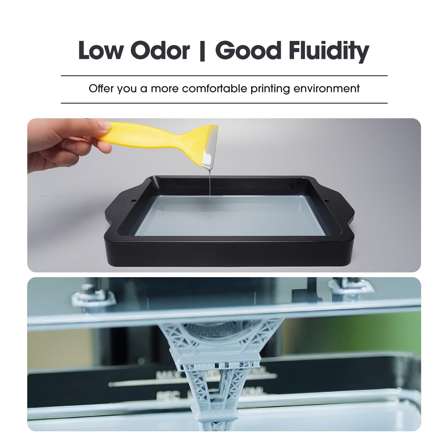 Esun HT100 High Temperature Magpie Grey 3D Printer Resin