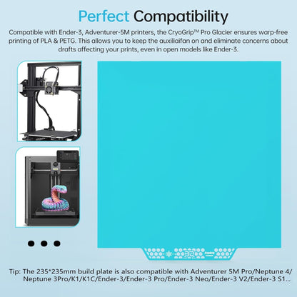 BIQU CryoGrip Pro Glacier Buildplate for Ender 3 Series
