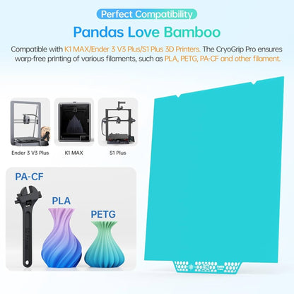 BIQU CryoGrip Pro Glacier Buildplate for K1 Max, Ender 3 V3 Plus