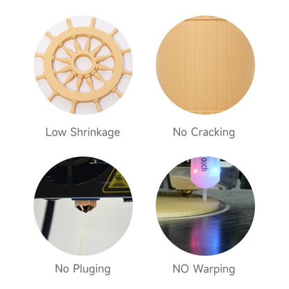 eSUN Wood Natural PLA 3D Printer Filament 1.75mm 1KG