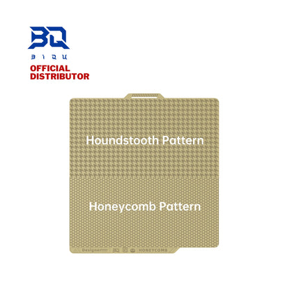 BIQU Panda BuildPlate Designer Series Dual-textured 3D Printing Build Plate with Honeycomb & Houndstooth Patterns for Bambu X1/P1/A1 Printers