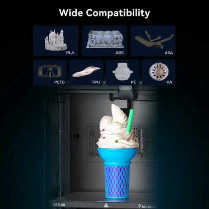 Creality PEI Frosted Build Plate for K2 Plus 3D Printer