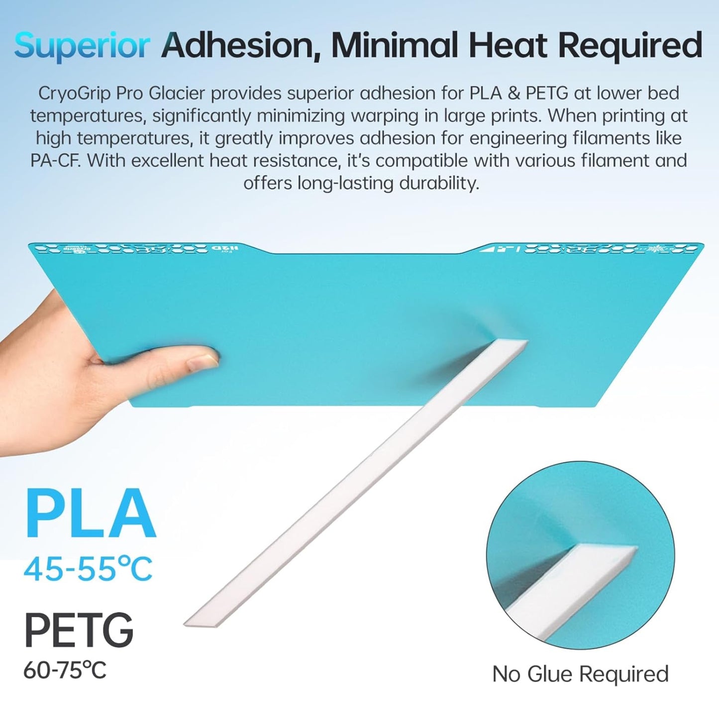 BIQU Panda Build Plate CryoGrip Pro for Bambu Lab H2D Printer