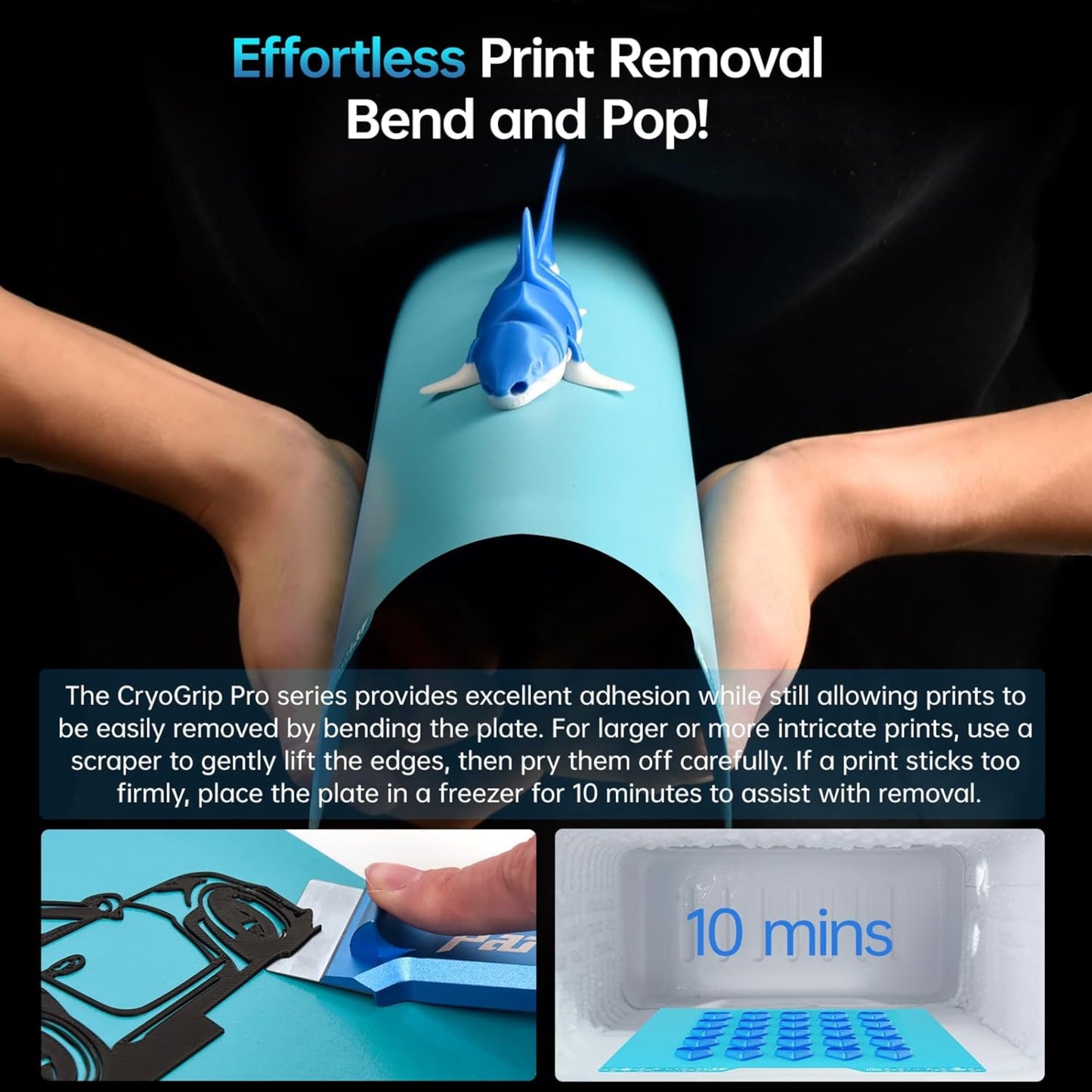 BIQU Panda Build Plate CryoGrip Pro for Bambu Lab H2D Printer