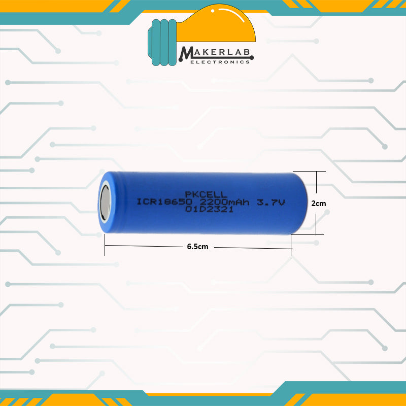 PKCell Lithium-ion 18650 21700 Battery 3.7V - TRUE RATED 18650 2200mAh 3000mAh 3350mAh 4500mAh Rechargeable Battery for Power Bank, Flashlight, Mini Fan
