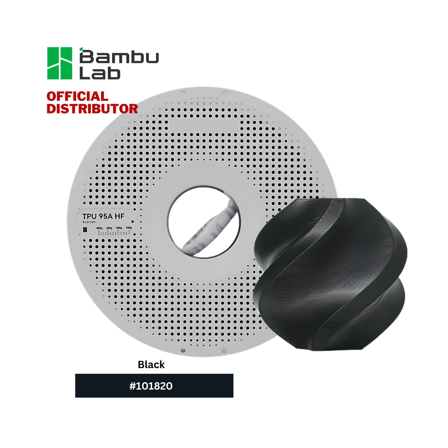 Bambu Lab TPU 95A HF Black Filament