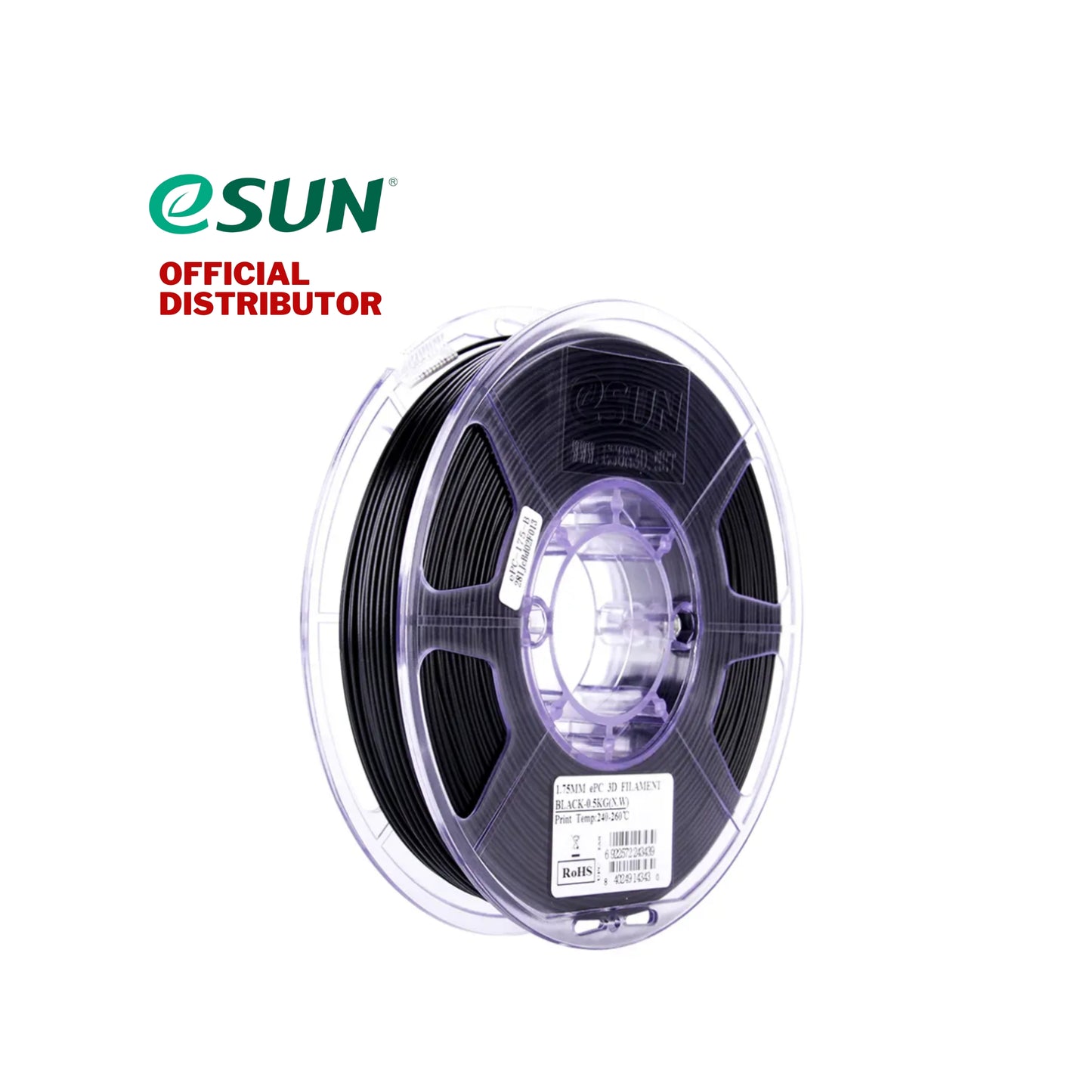 eSUN Polycarbonate PC 3D Printer Filament 1.75mm 0.5KG