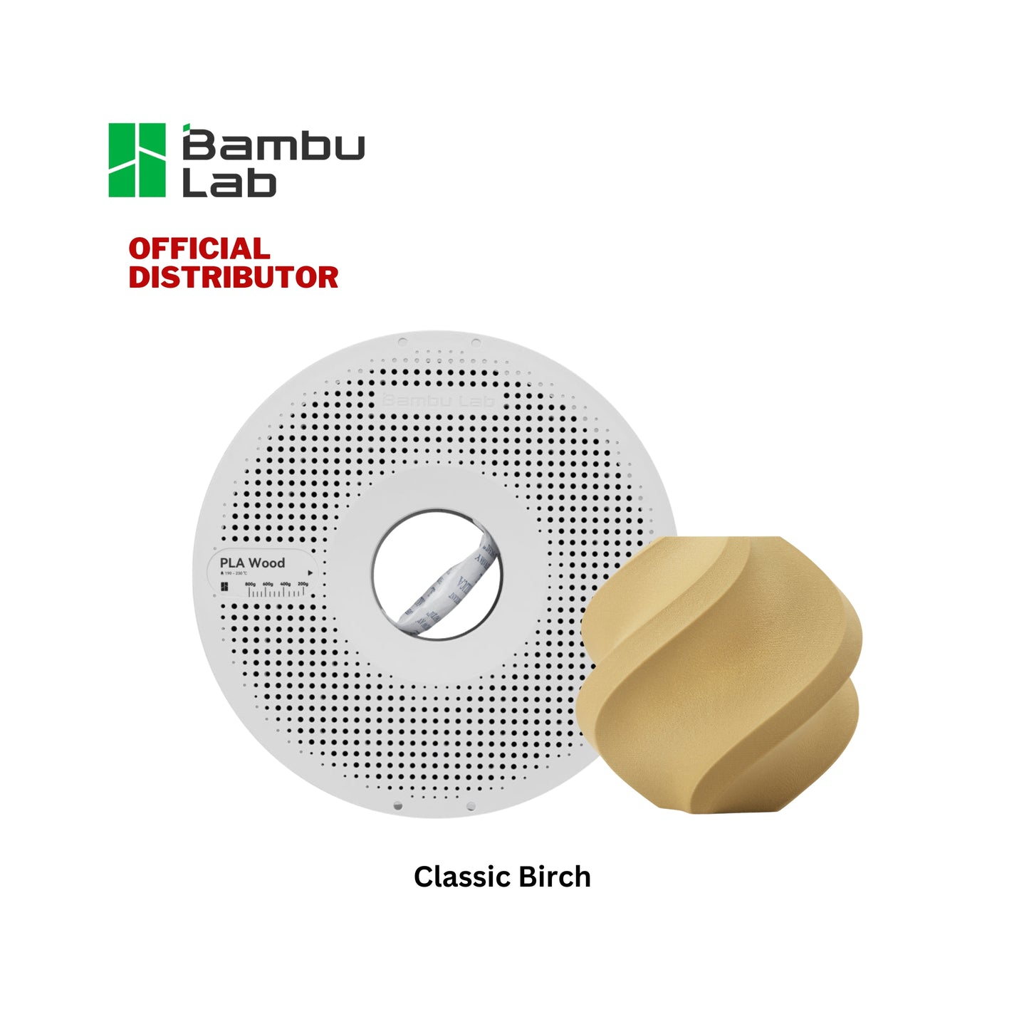 Bambu Lab PLA Wood Filament