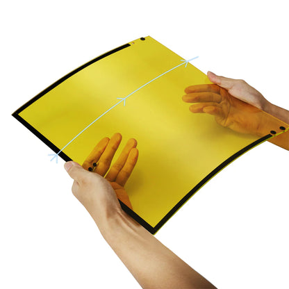 BIQU Panda Door PC Upgrade Panel for Bambu Lab P1/X1 3D Printer - Yellow and Black