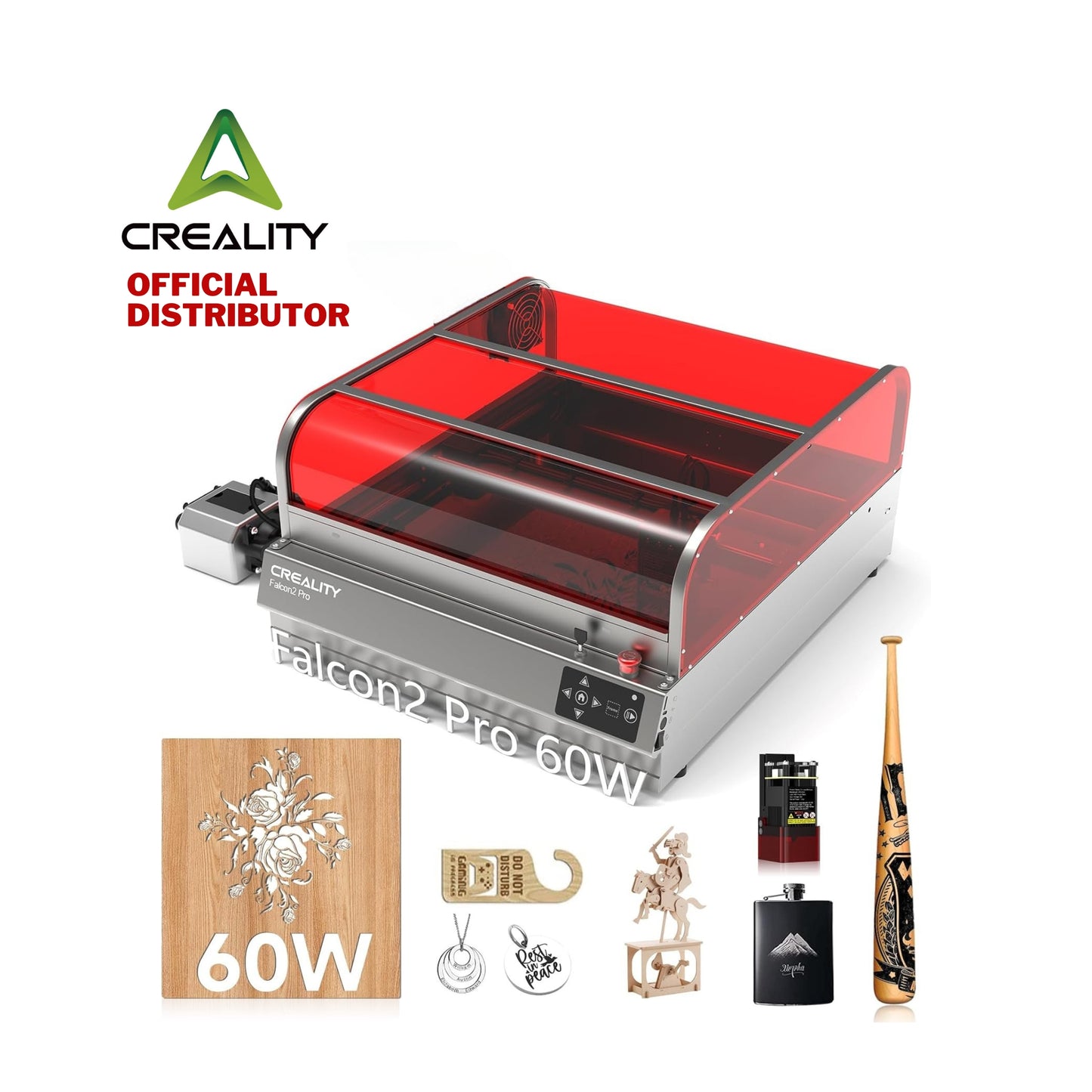 Creality Falcon 2 Pro 60W Laser Engraver and Cutter