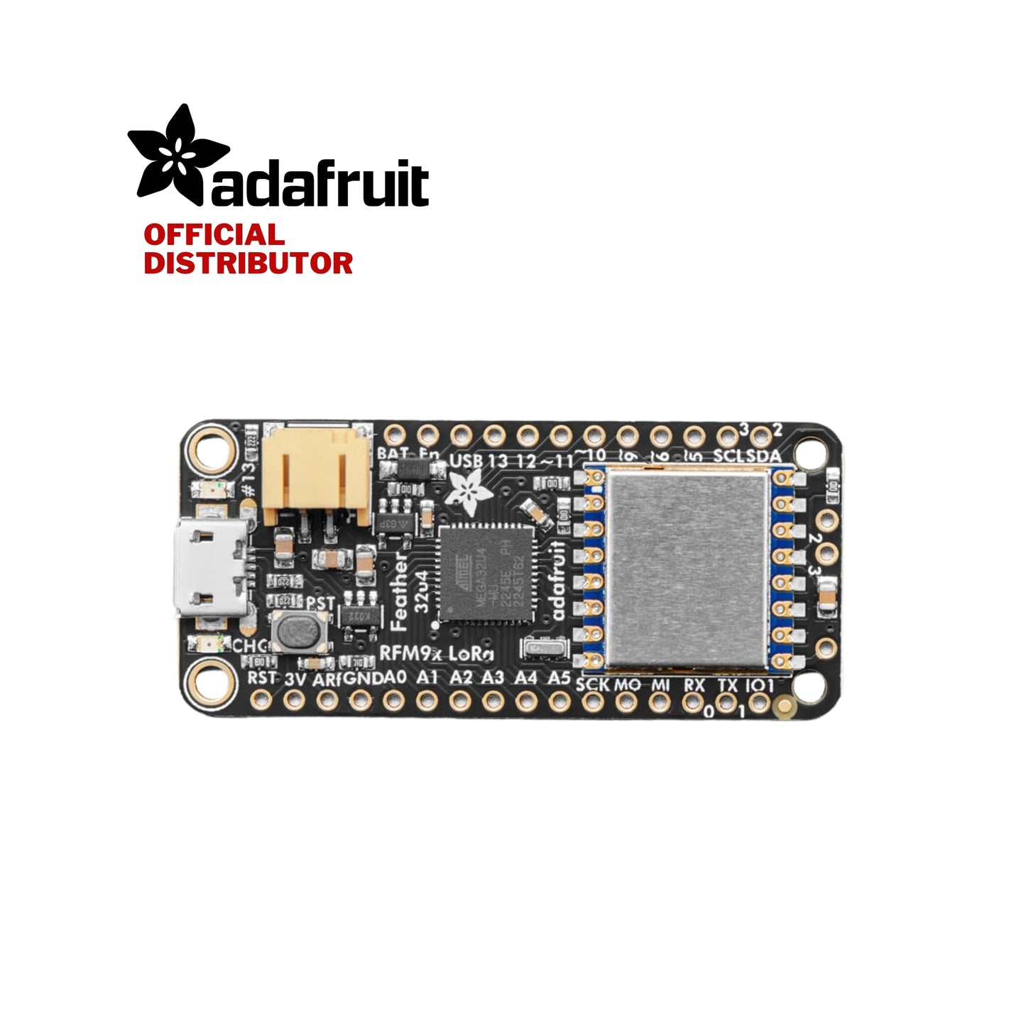 Adafruit Feather 32u4 RFM96 LoRa Radio - 433MHz