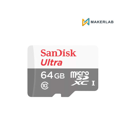 16GB l 32GB l 64GB l 128GB l 256GB | 400GB Micro SD Card for Raspberry Pi , Phone Memory Card Sandisk Ultra Class 10 Makerlab Electronics