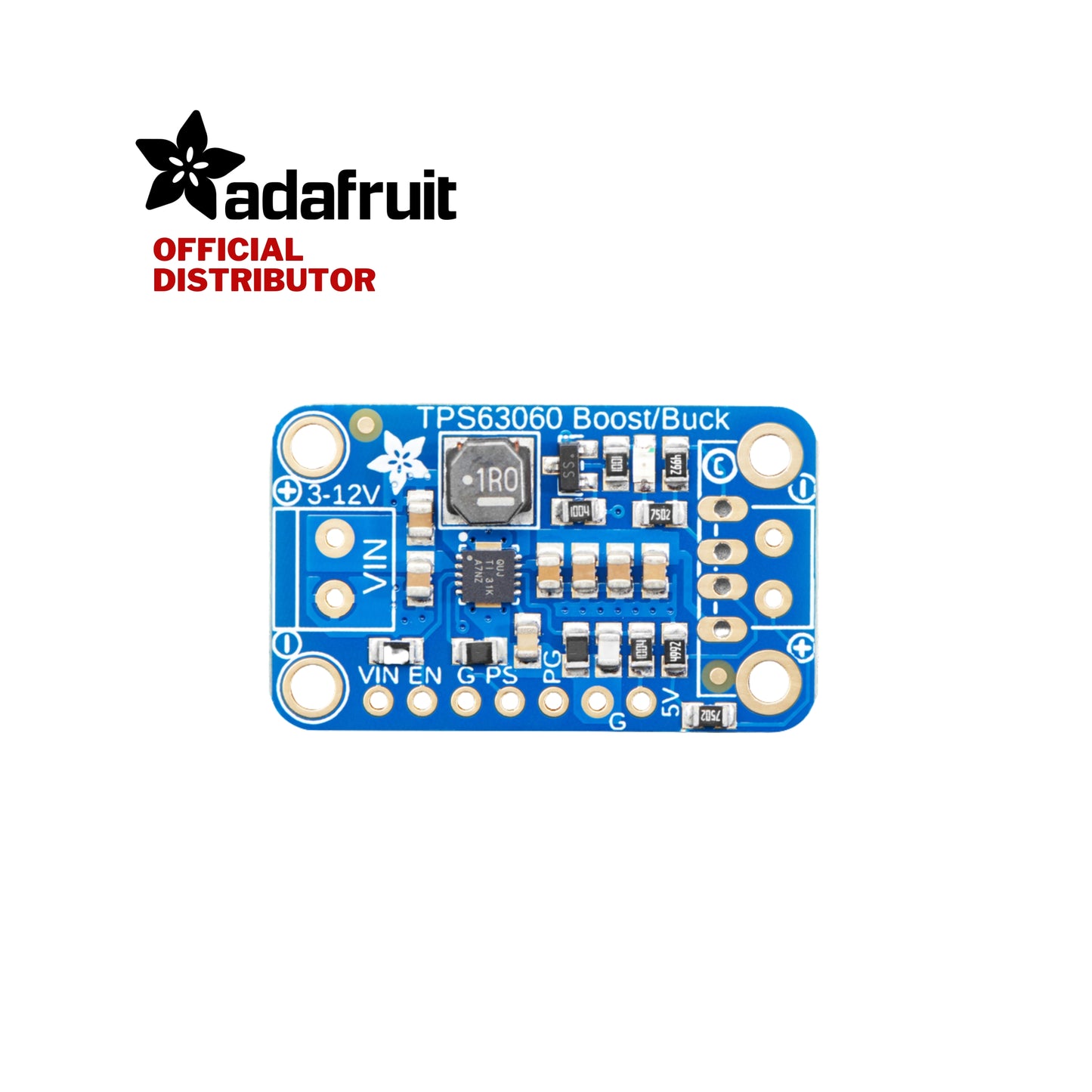 Adafruit VERTER 5V USB Buck-Boost - 500mA form 3V-5V / 1000ma form 5V-12V - TPS63060