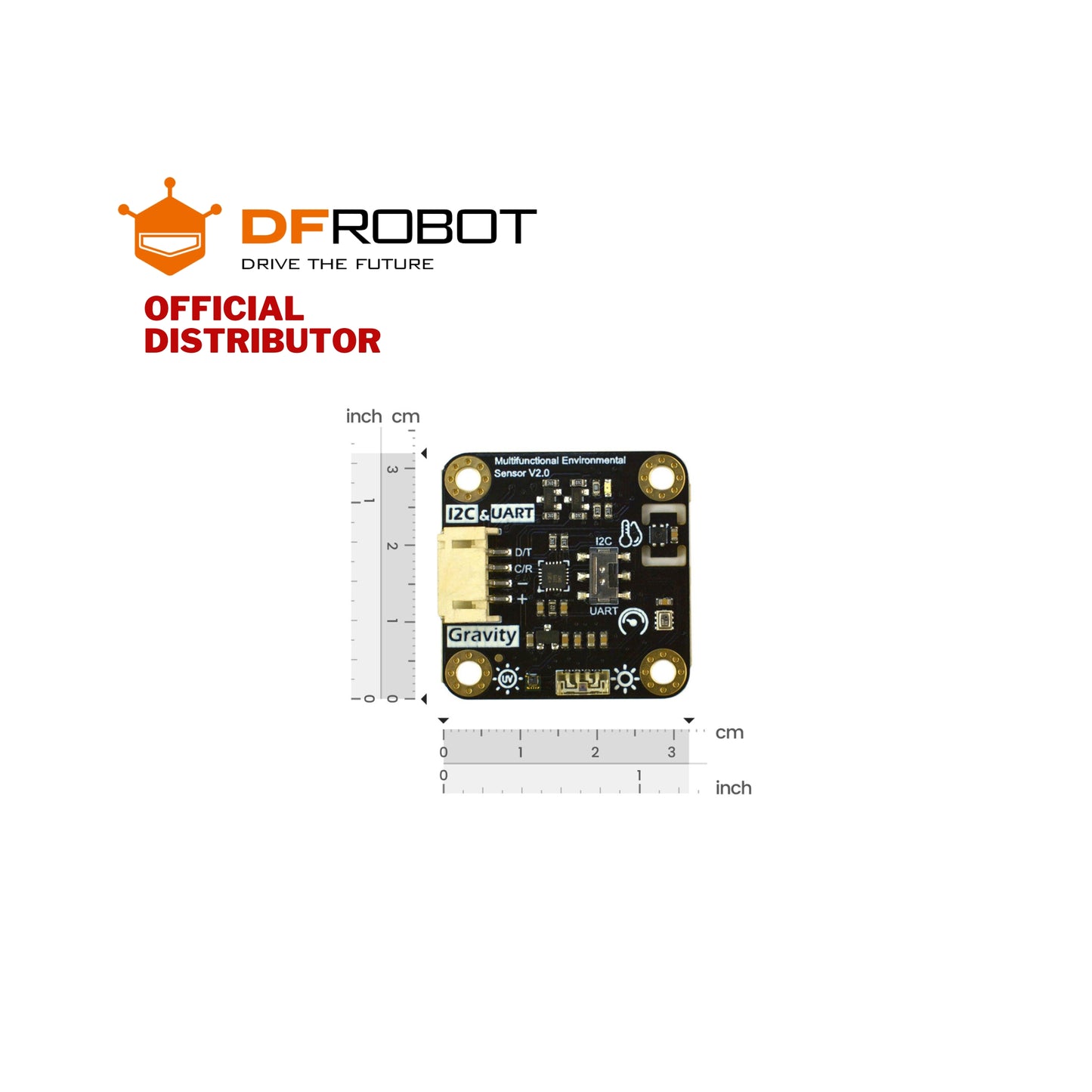 DFRobot Gravity: High Accuracy Temperature, Humidity, Pressure, Ambient Light and UV Sensor - I2C/UART | SEN0501