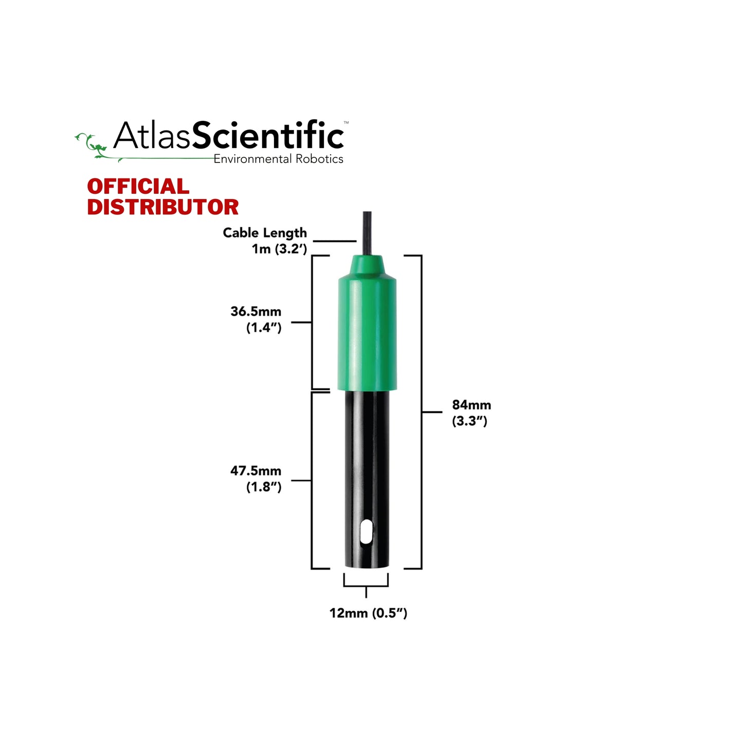 Atlas Mini Conductivity Probe K 1.0 | ENV-20-EC-K1.0