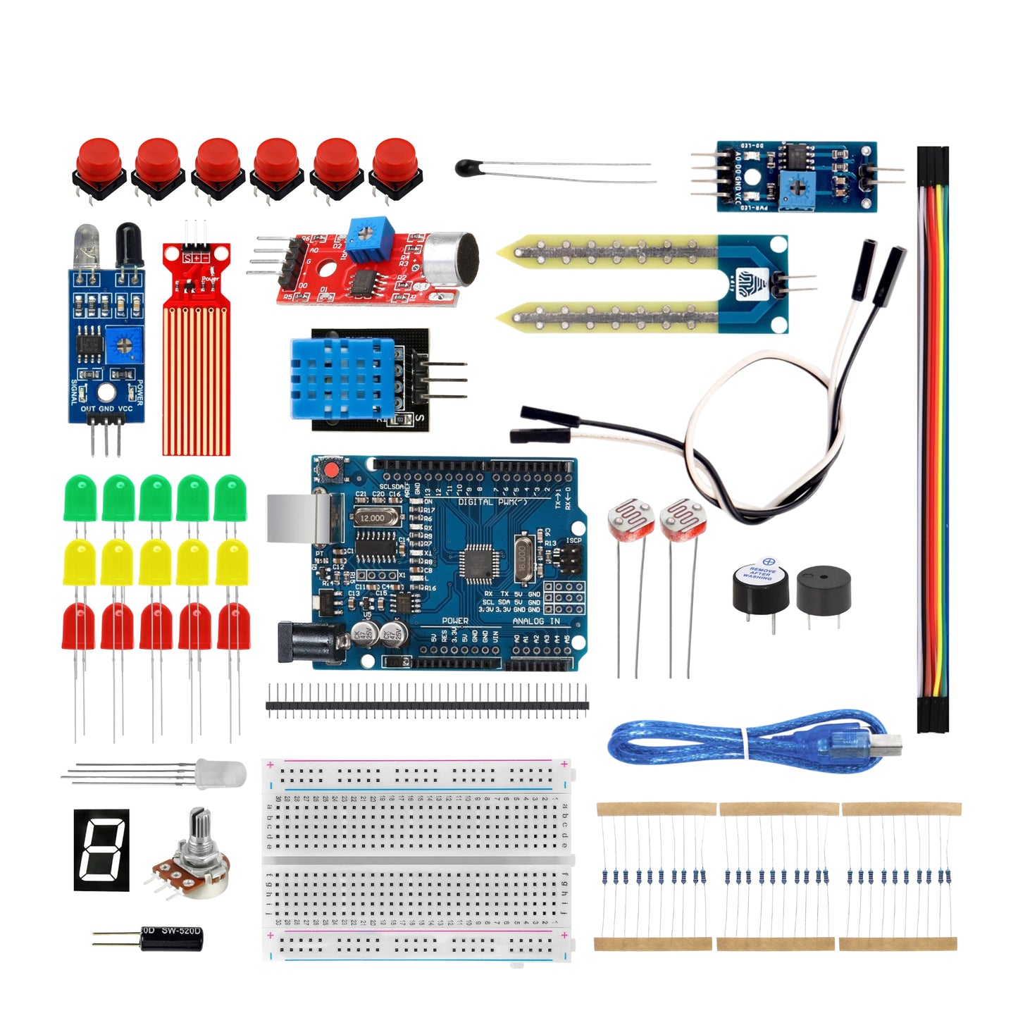Makerlab Basic Starter Kit for Uno R3 - Set C
