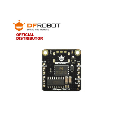 DFRobot Fermion: DFPlayer Pro - A mini MP3 Player with On-board 128MB Storage (Breakout) | DFR0768