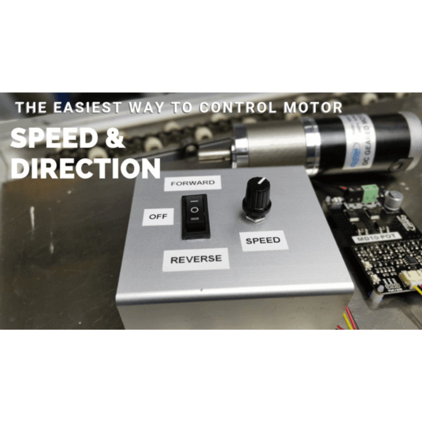 Cytron 10 Amp 7V-30V Potentiometer & Switch Control DC Motor Driver