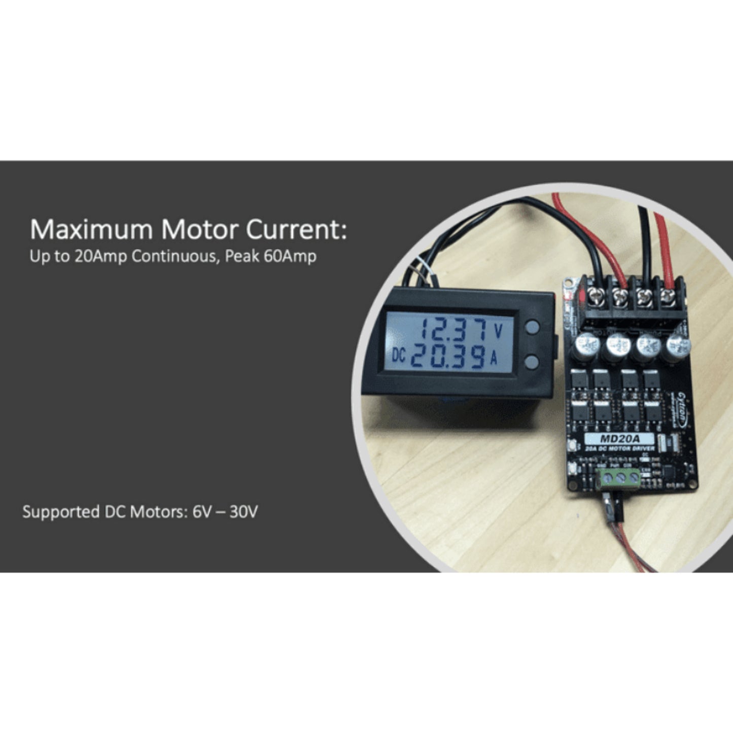 Cytron 20 Amp 6V-30V DC Motor Driver