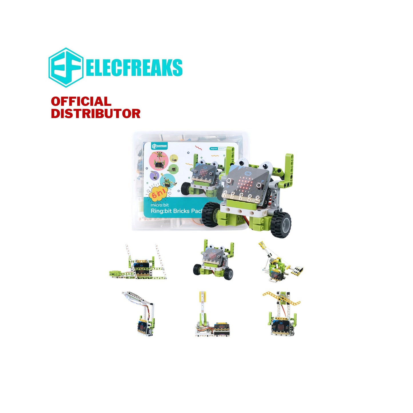 ElecFreaks micro:bit 6 in 1 Ring:Bit Bricks Pack (without micro:bit board)