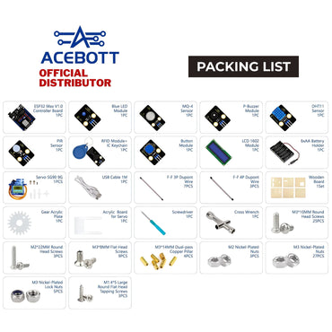 ACEBOTT ESP32 Smart Home Basic Starter Kit