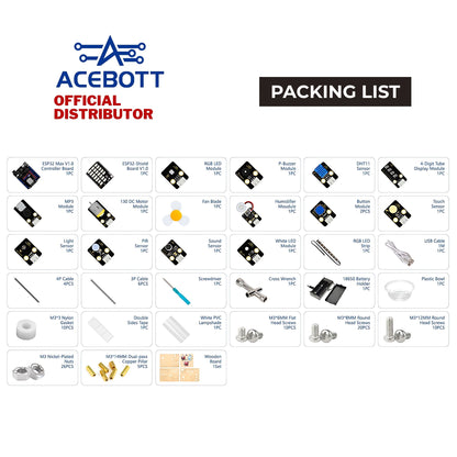 ACEBOTT Smart Home Education Kit - Level 1 (3 in 1 Projects)