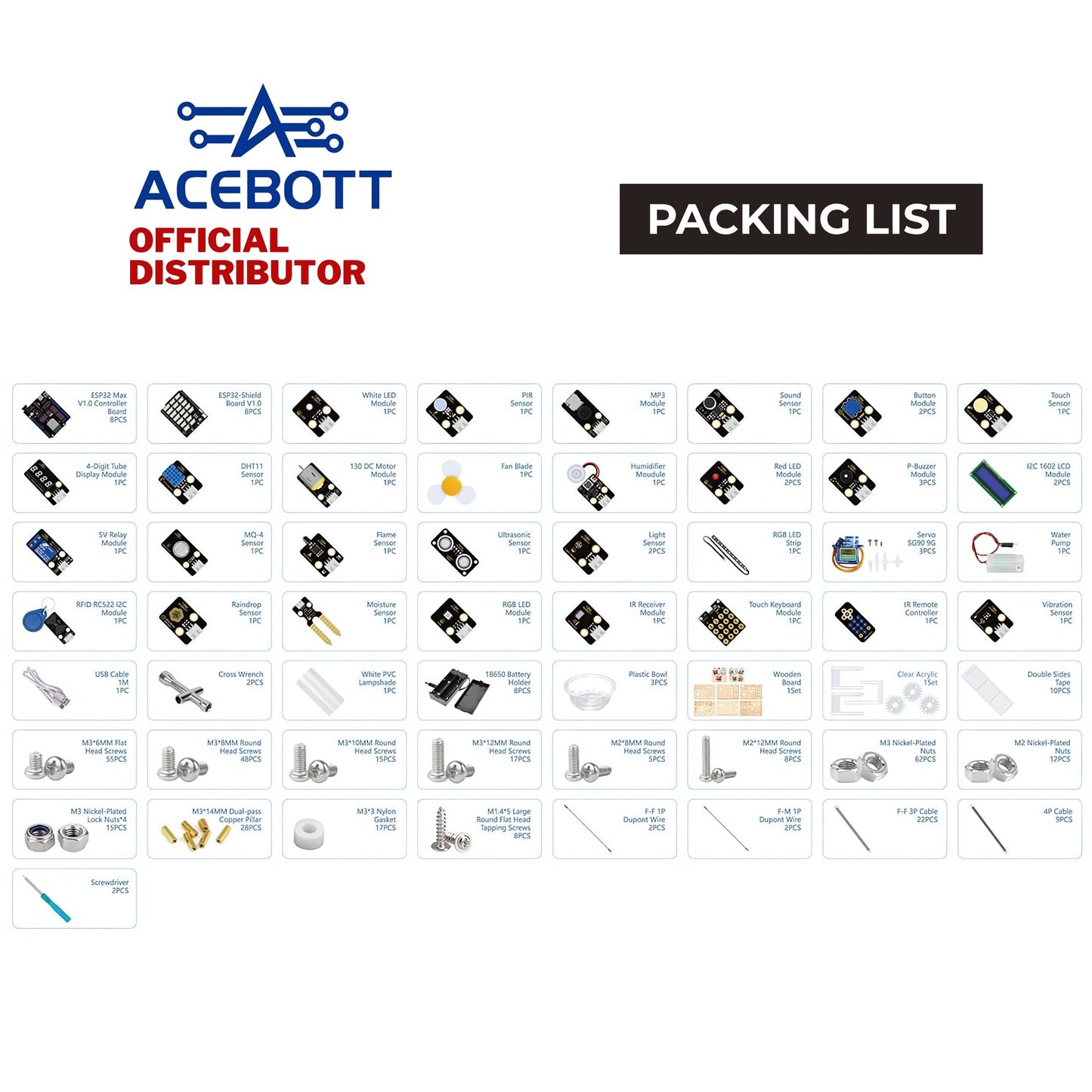 ACEBOTT Smart Home Education Kit - Year 1 (8 in 1 Projects)