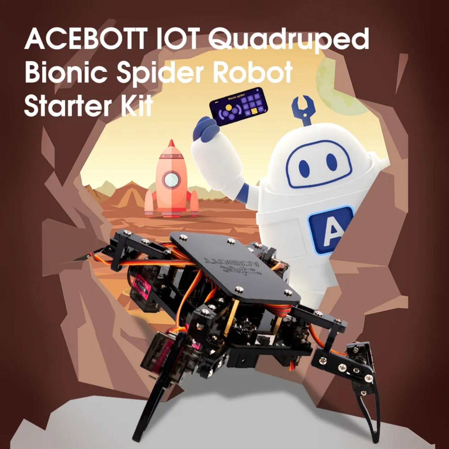 ACEBOTT ESP8266 Quadruped Bionic Spider Robot Kit