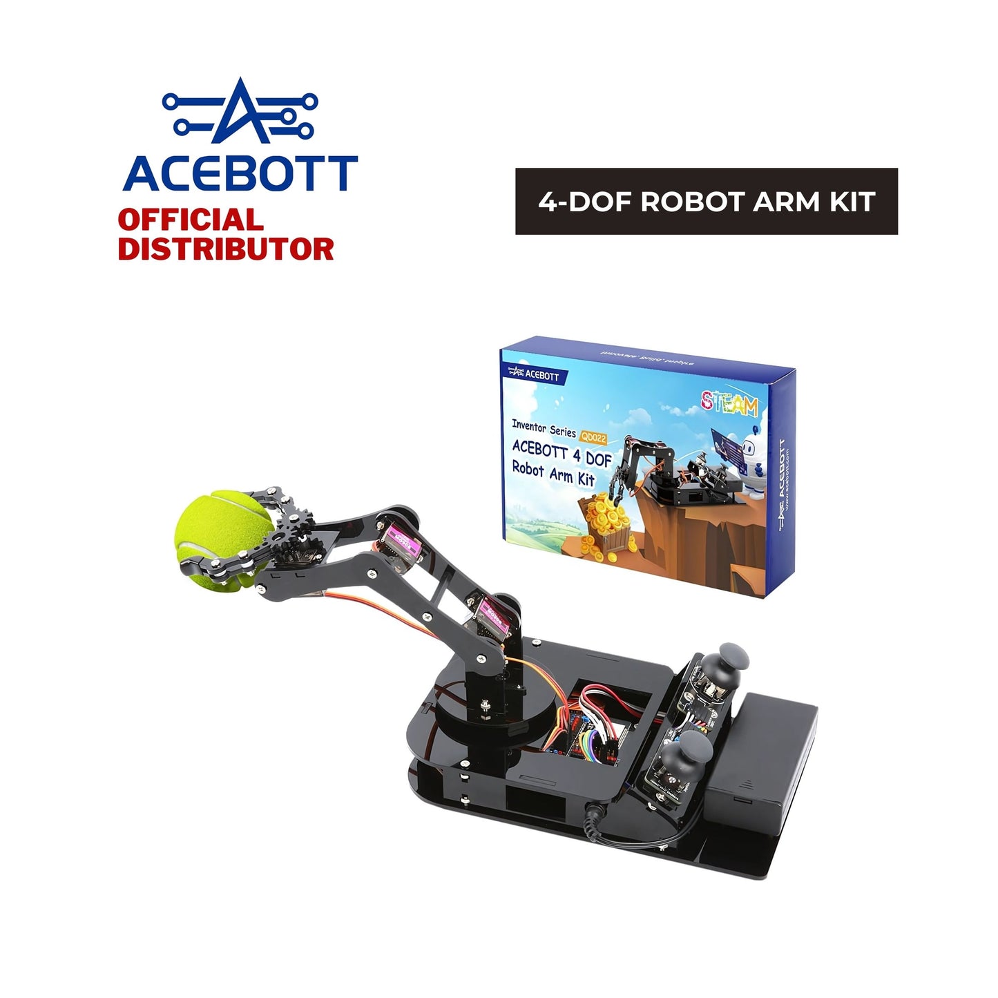 ACEBOTT ESP32 4-DOF Robot Arm Kit