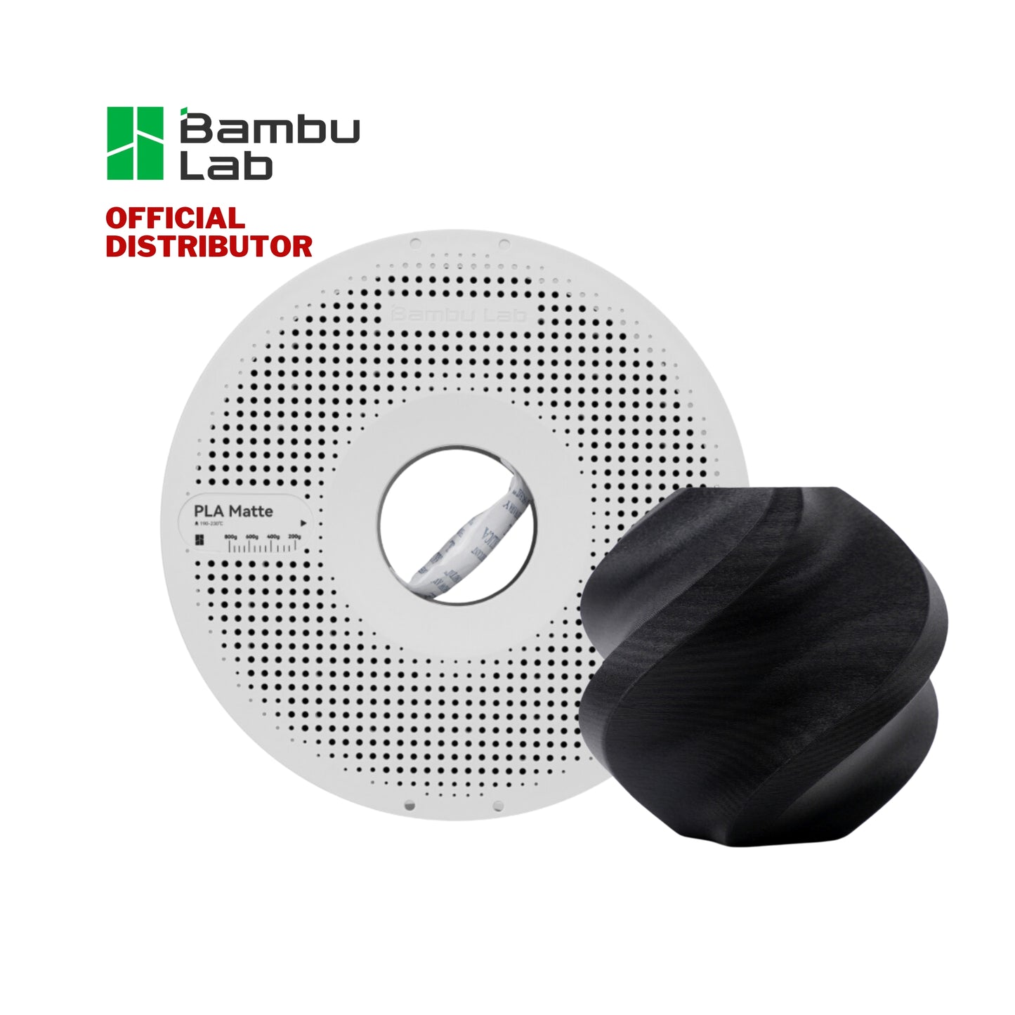 Bambu Lab PLA Matte Charcoal Filament