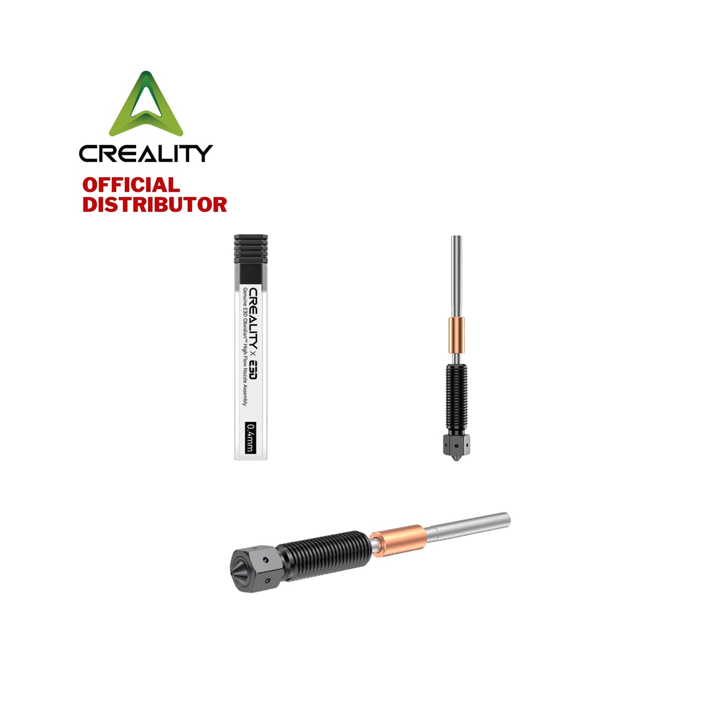 Creality Genuine E3D Obxidian™ High Flow Nozzle Assembly 0.4mm for K1 Series and Ender 3 V3, Plus