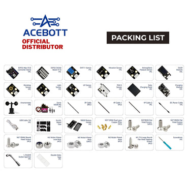 ACEBOTT ESP32 Weather Station Starter Kit