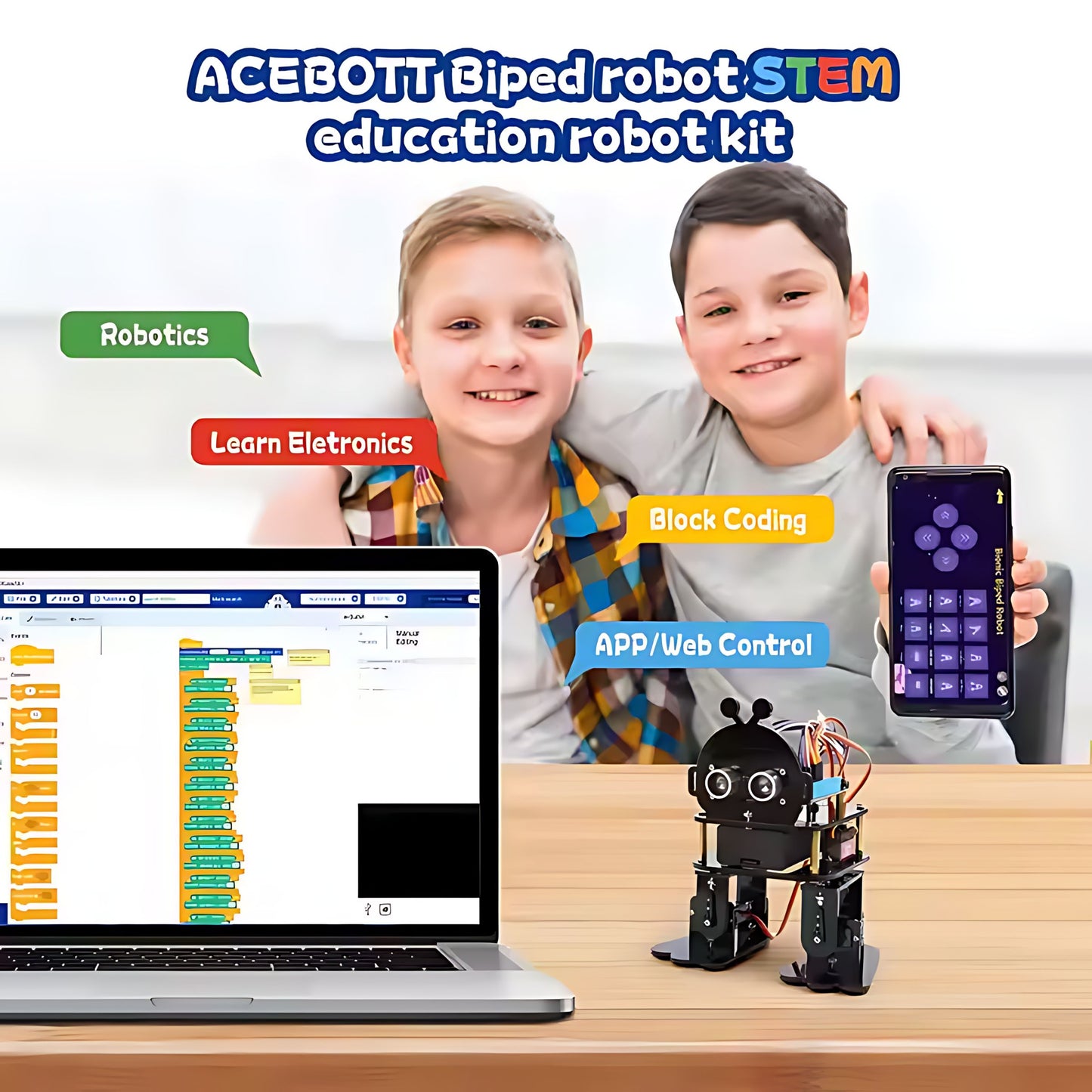 ACEBOTT ESP32 Bionic Biped Robot Kit