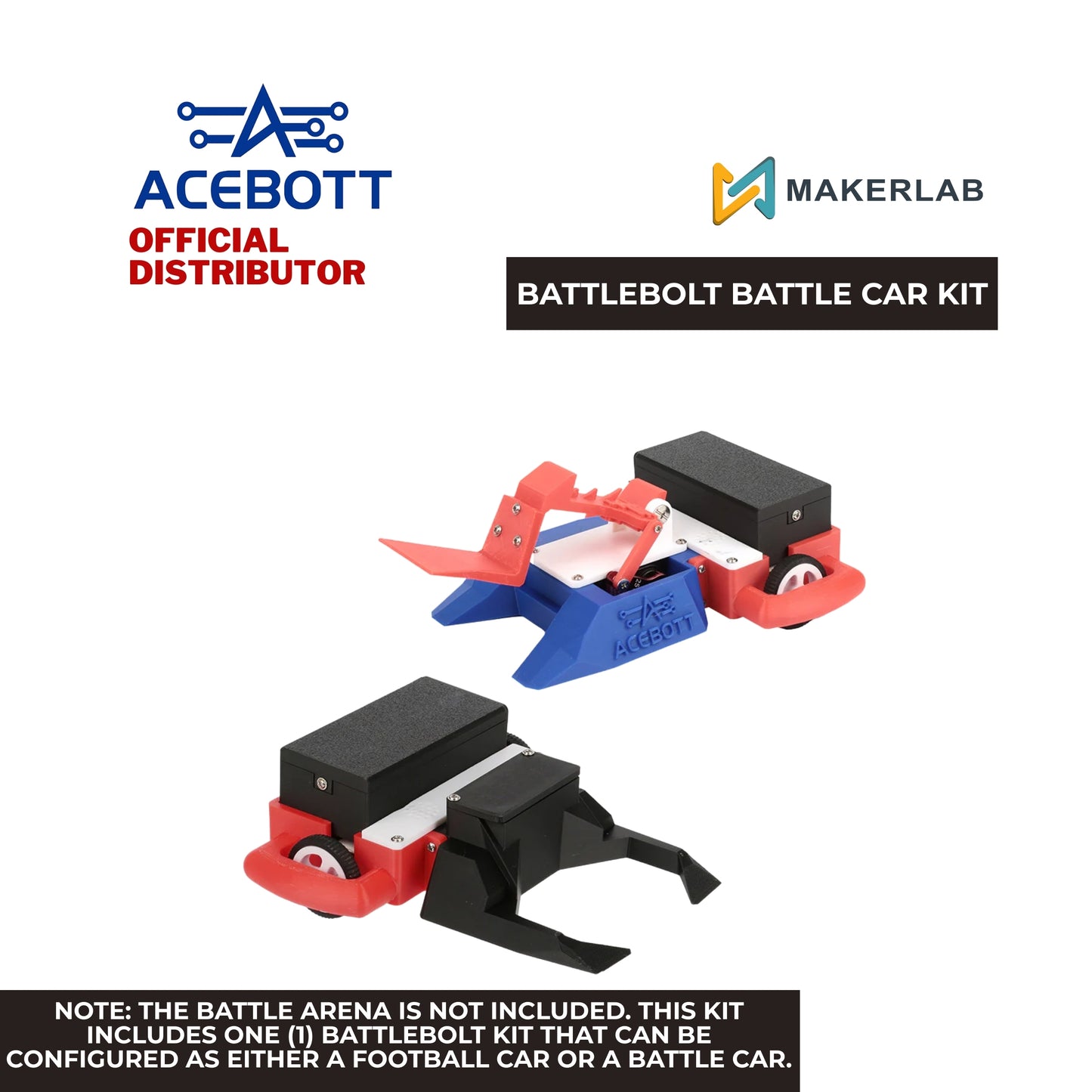ACEBOTT Battlebolt Battle Car Kit - Inventor Series
