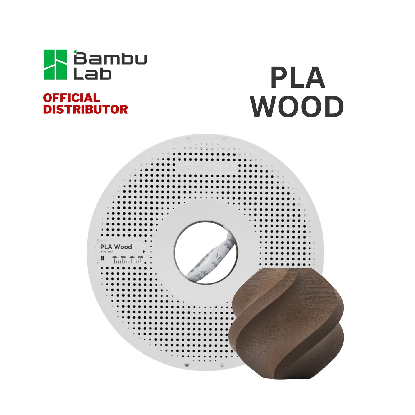 Bambu Lab PLA Wood Filament