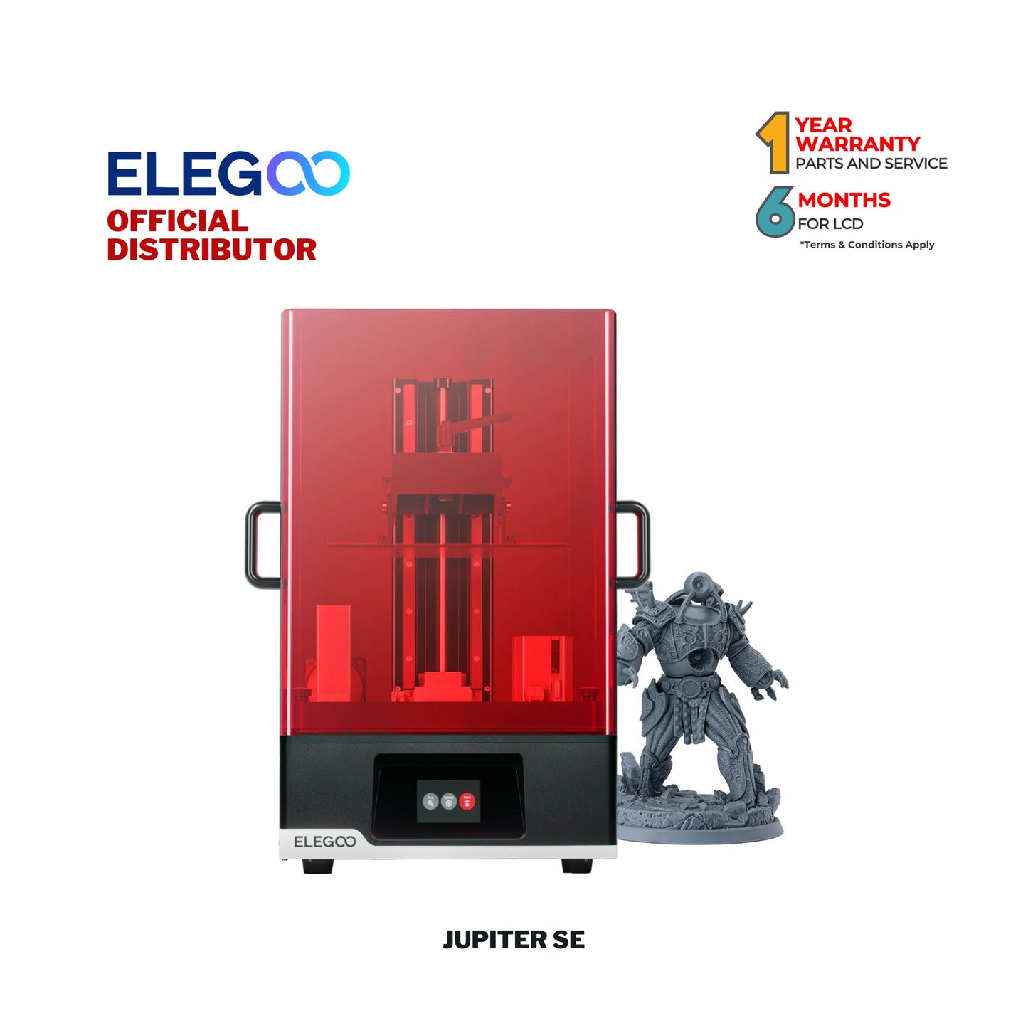 Elegoo Jupiter SE 3D Printer 12.8 inch 6K Mono LCD