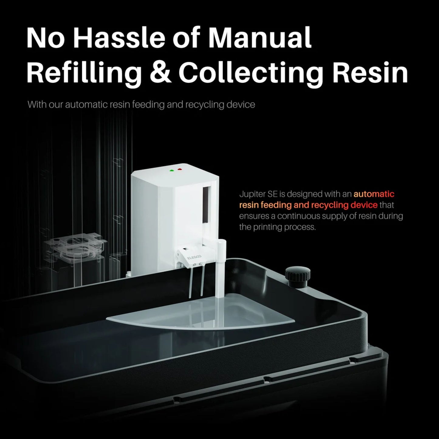 Elegoo Jupiter SE 3D Printer 12.8 inch 6K Mono LCD