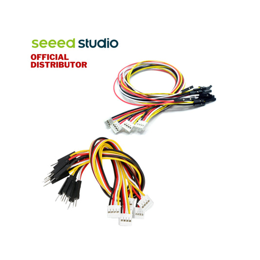Grove - 4 pin Female / Male Jumper to Grove 4 pin Conversion Cable Wire - Set of 5